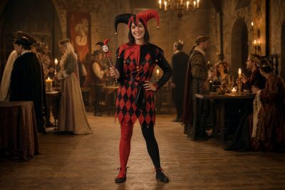 Harlequin Dress Jester costume outfit