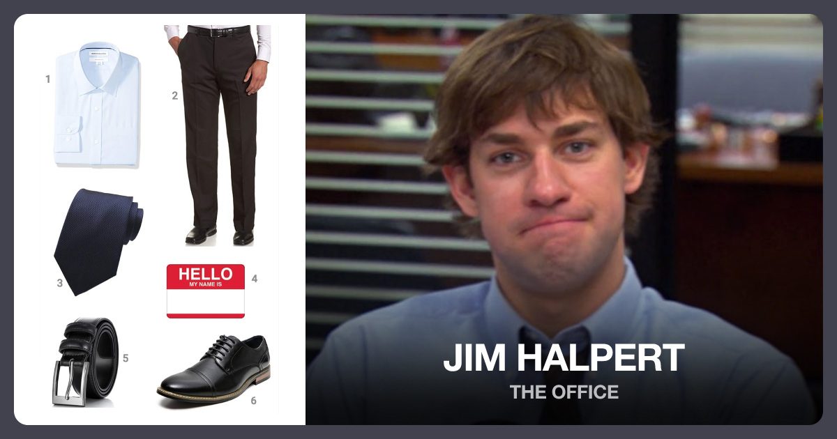 Dress Like Jim Halpert costume kit