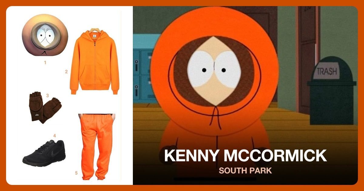 Kenny McCormick costume outfit and accessories