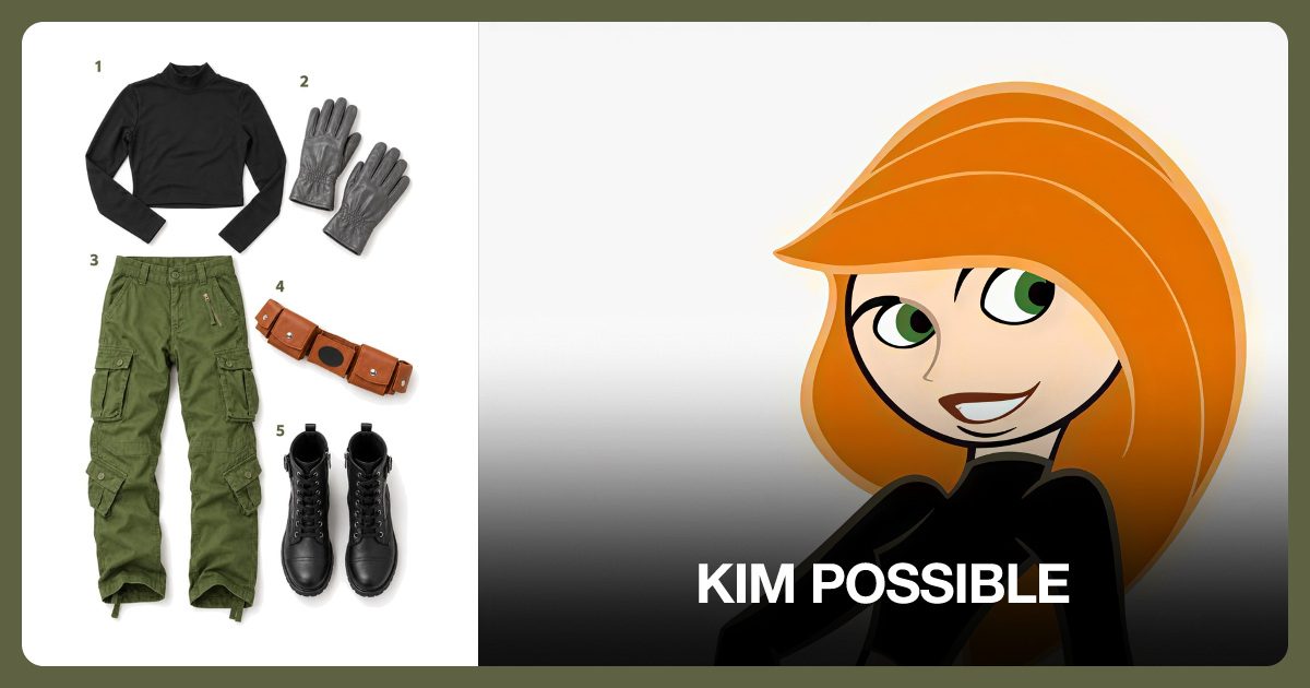Dress Like Kim Possible costume kit