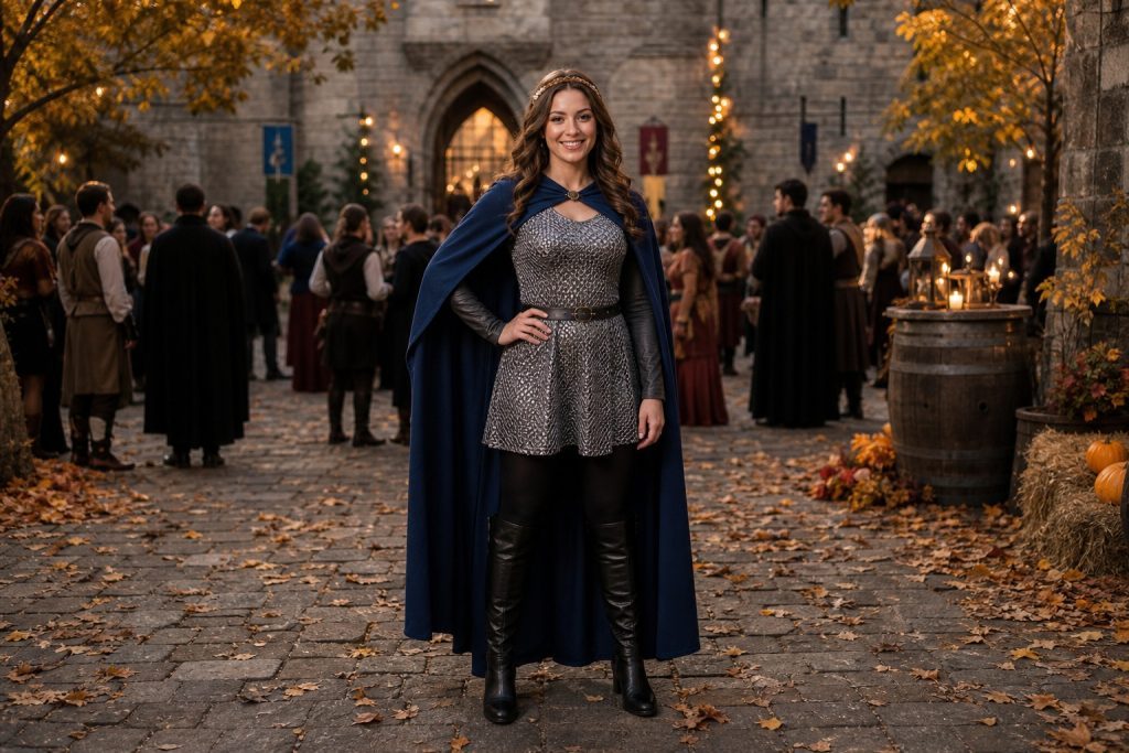 Cloaked Knight costume outfit