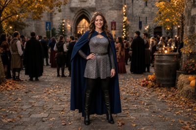 Cloaked Knight costume outfit