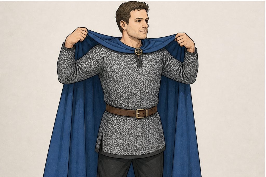 drape blue cape