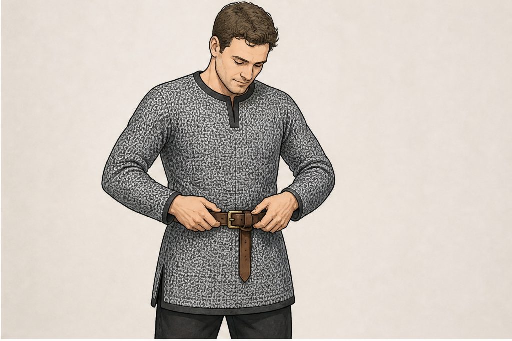 fasten brown belt