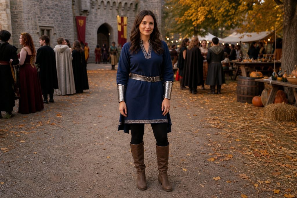 Blue Tunic Knight costume outfit