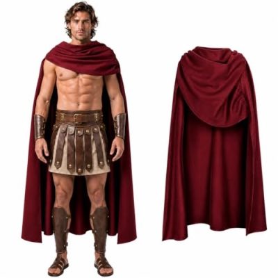 Red Hoodless Cape