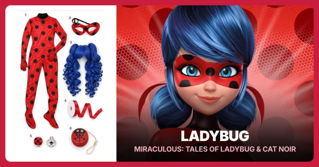 Ladybug costume clothing and accessories