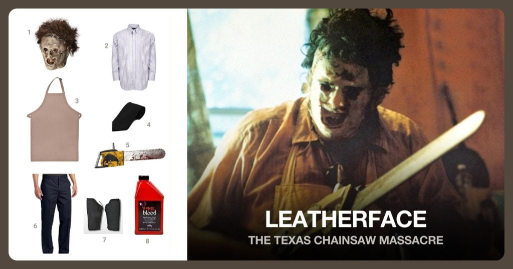 Leatherface costume clothing and accessories