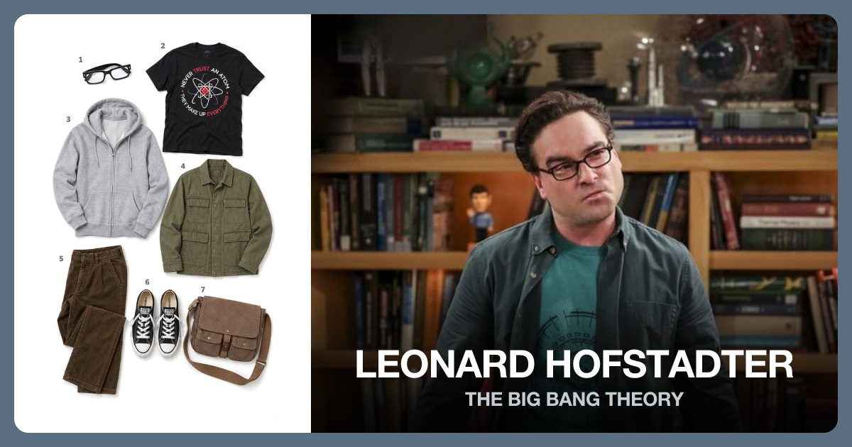 Leonard Hofstadter costume outfit and accessories