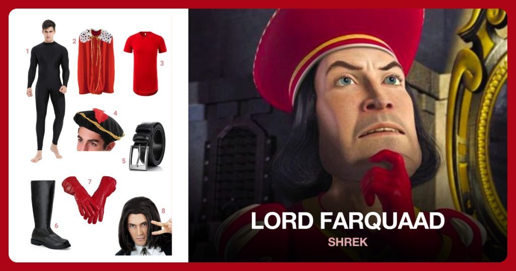 Lord Farquaad costume clothing and accessories
