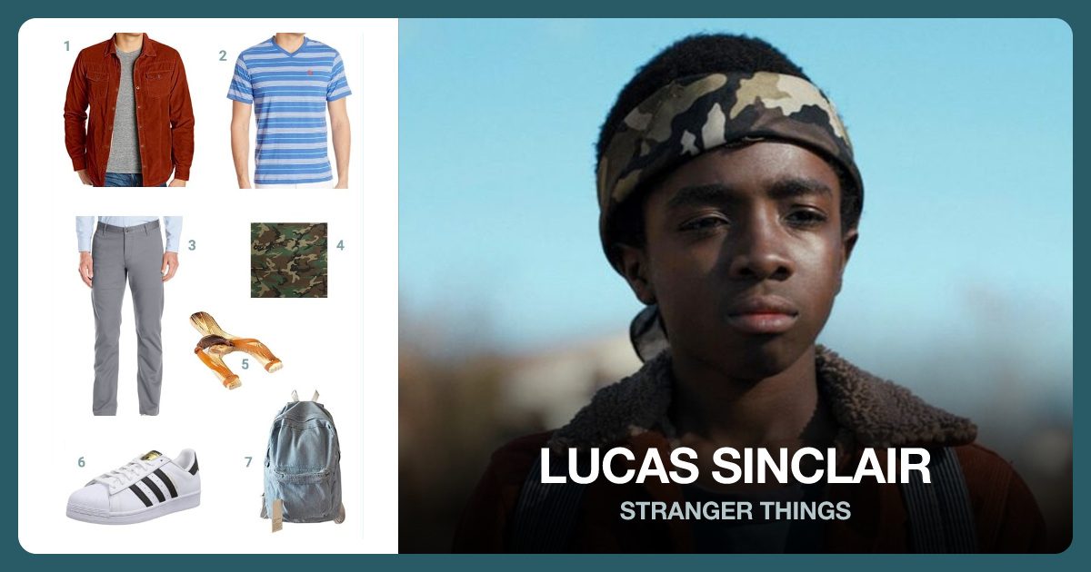 Lucas Sinclair costume outfit and accessories