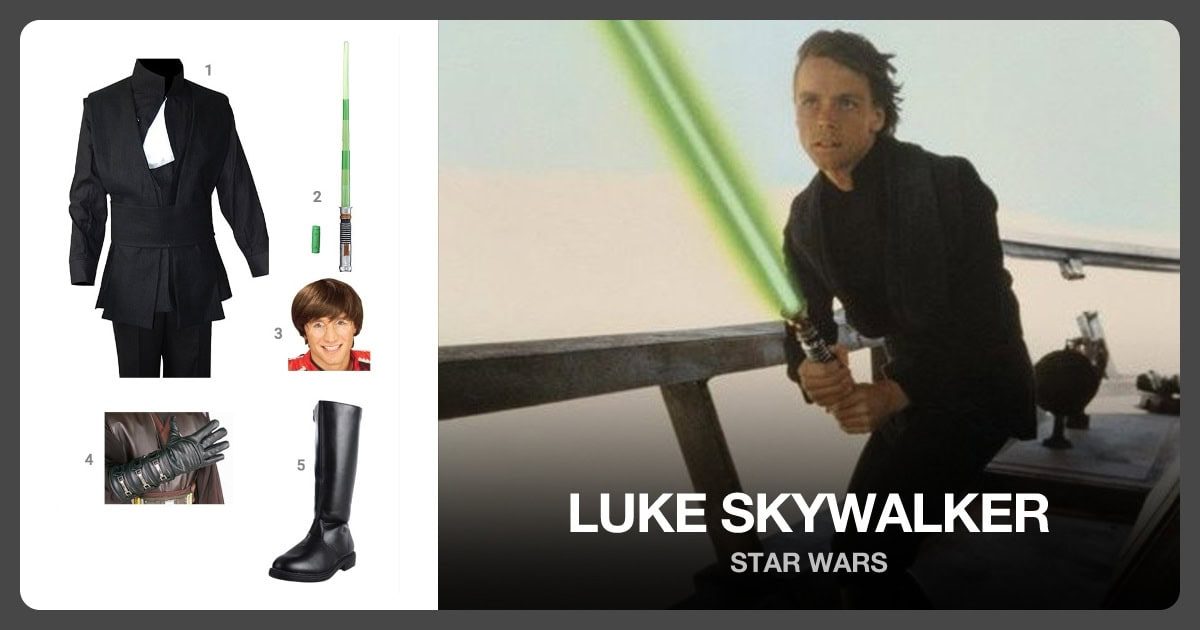 Luke Skywalker costume outfit and accessories