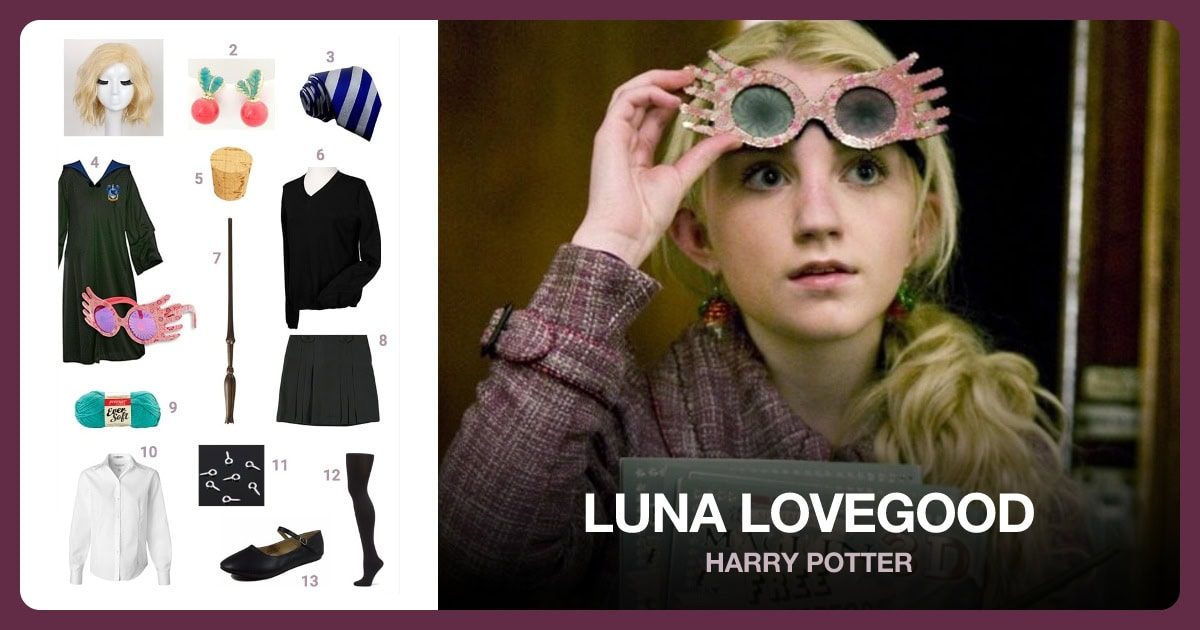 Luna Lovegood costume outfit and accessories