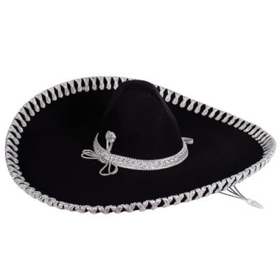Black Silver Charro Sombrero