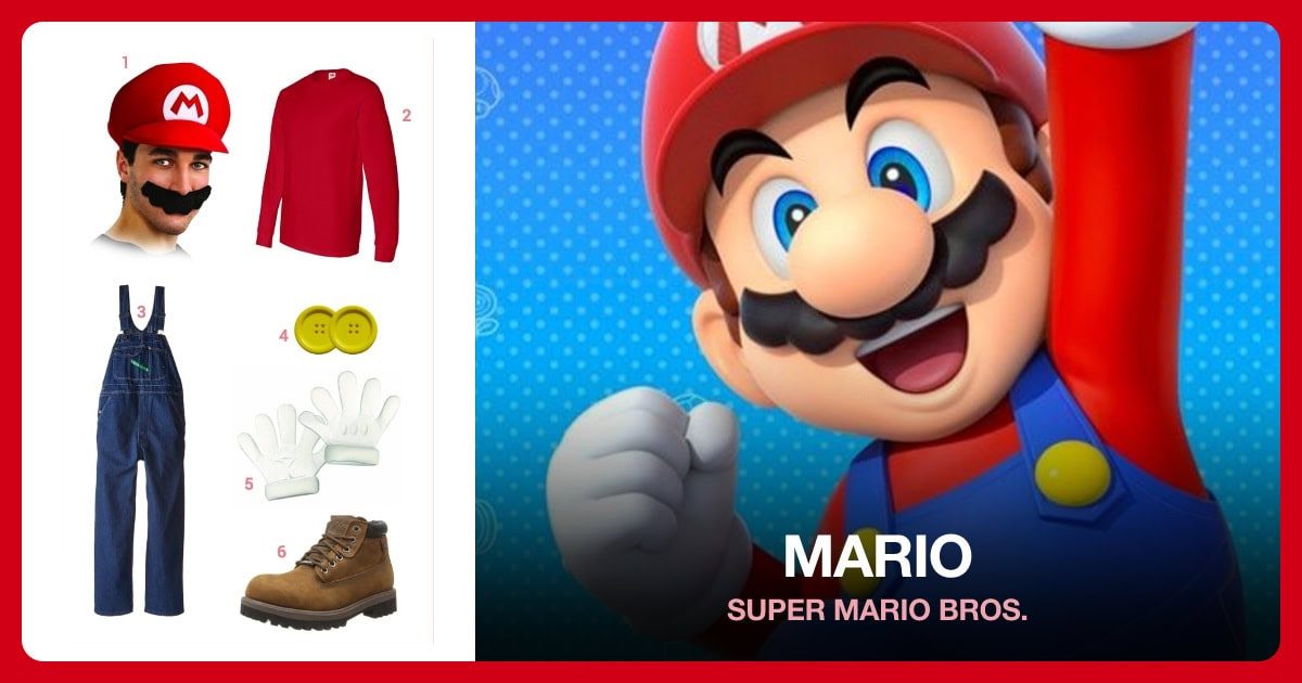 Dress Like Mario costume kit