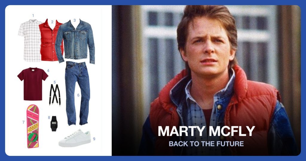 Marty McFly costume outfit and accessories