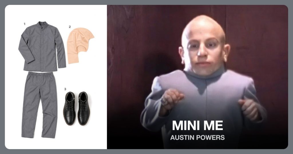 Mini Me Costume outfit and accessories