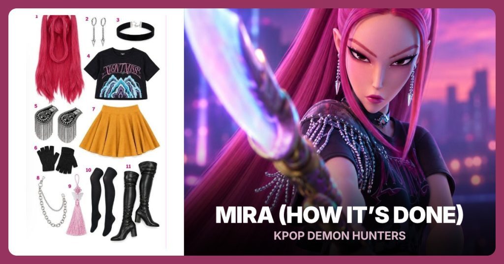 Mira costume clothing and accessories