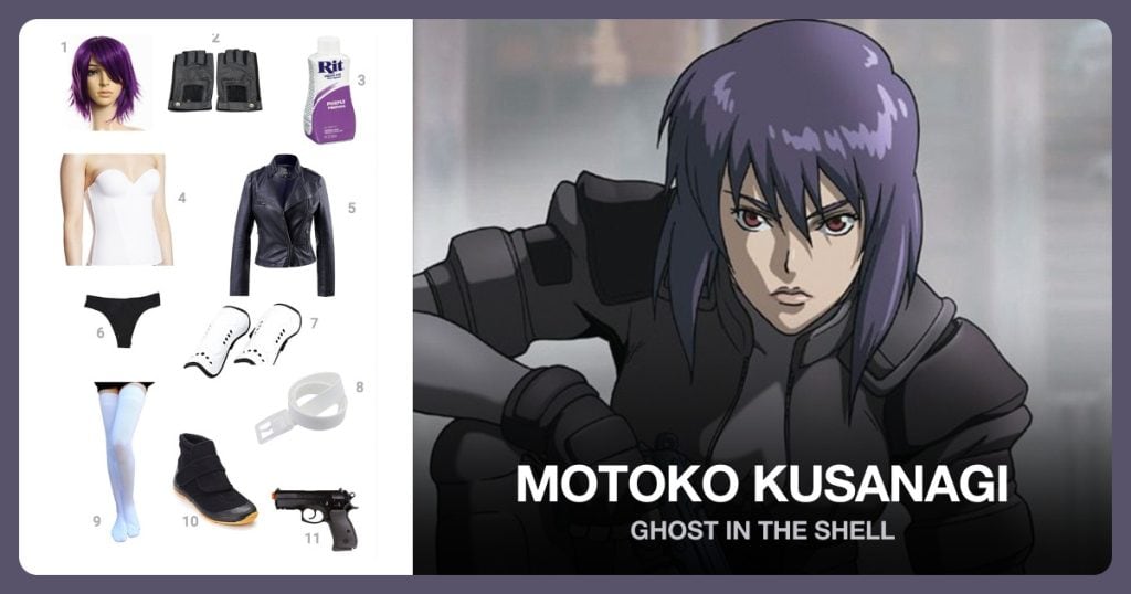 Motoko Kusanagi Costume Guide outfit and accessories