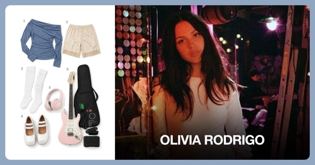 Olivia Rodrigo Costume Guide outfit and accessories