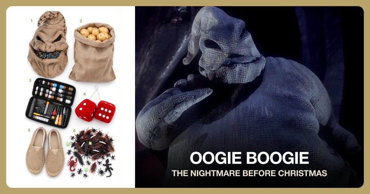Oogie Boogie costume outfit and accessories