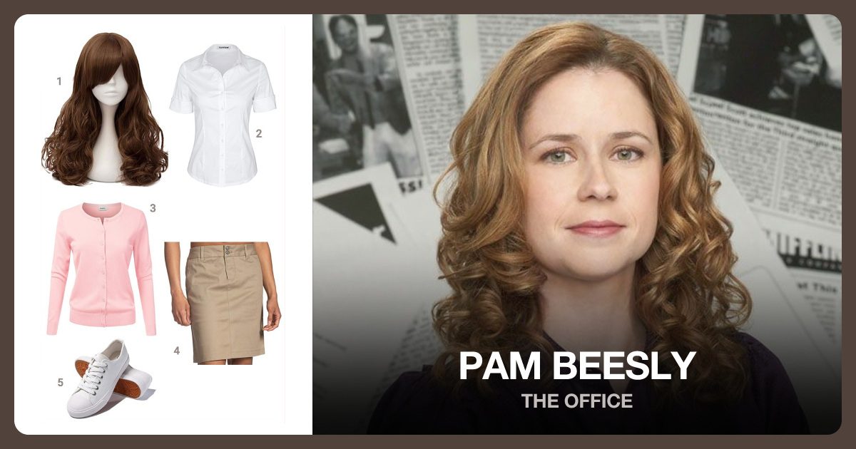 Dress Like Pam Beesly costume kit