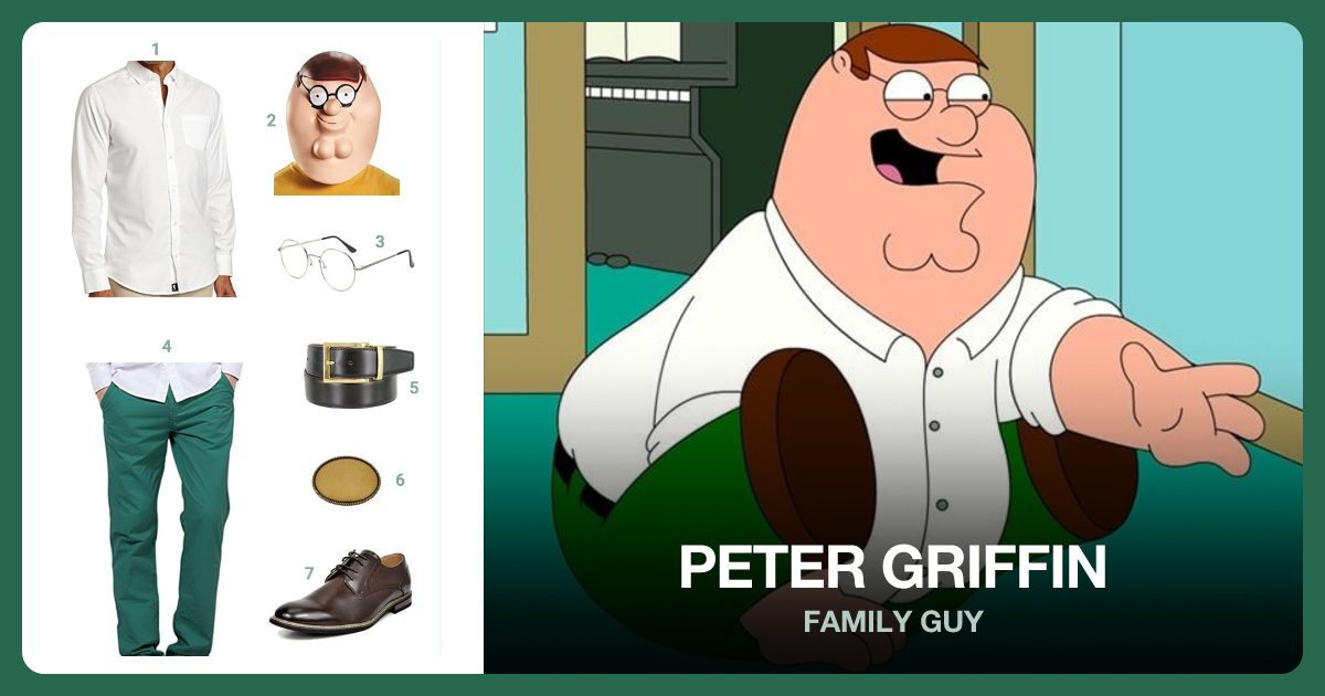 Dress Like Peter Griffin costume kit