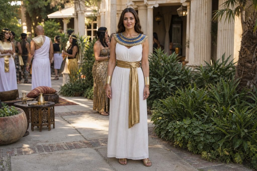 Long Dress Pharaoh costume outfit