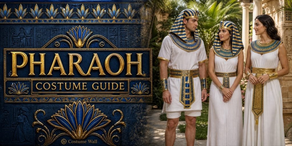 White Renaissance Tunic, White Sleeveless Midi Dress, White Linen Shorts and White Strapless Maxi Dress beside Pharaoh
