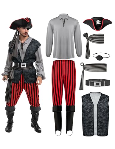 Gray Pirate Costume