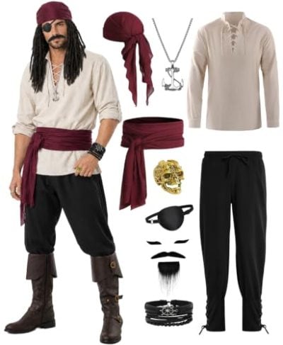 Pirate Costume Set
