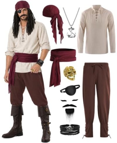 Khaki Pirate Outfit