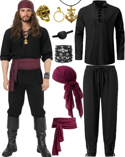 Nine-Piece Pirate Outfit