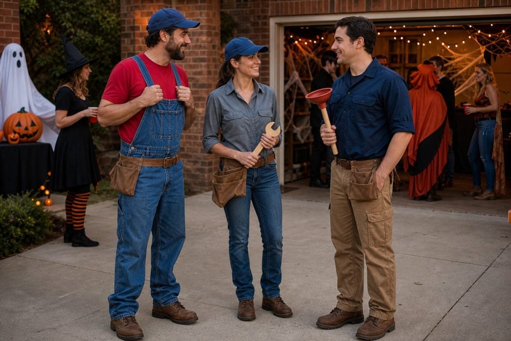 Plumber costume group