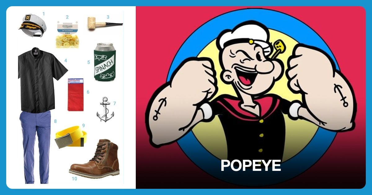 Dress Like Popeye costume kit