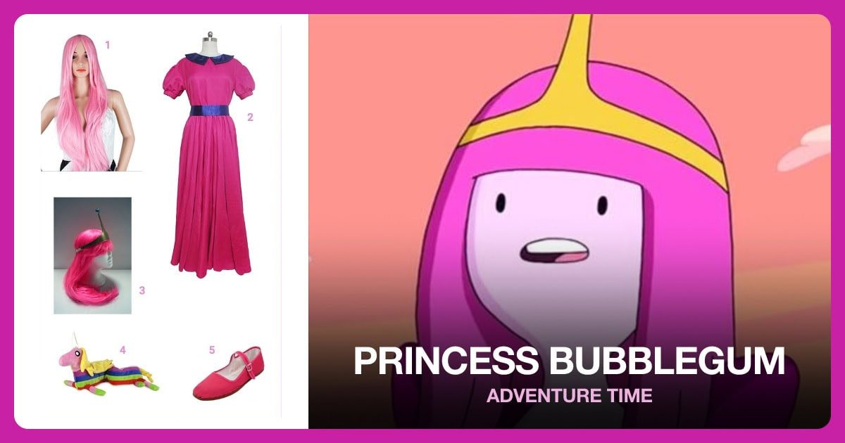 Princess Bubblegum costume outfit and accessories