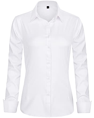 White Button-Down Blouse