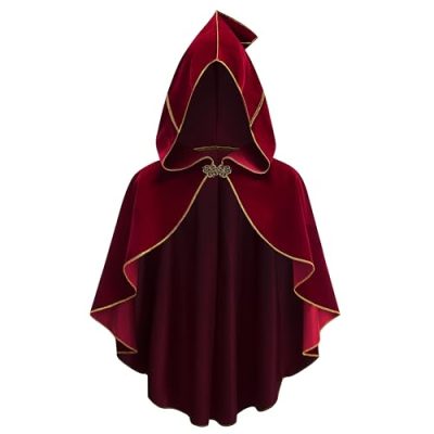 Short Burgundy Cape