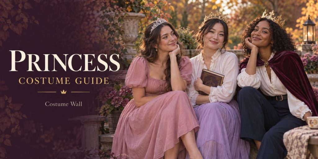 Princess costume clothing and accessories