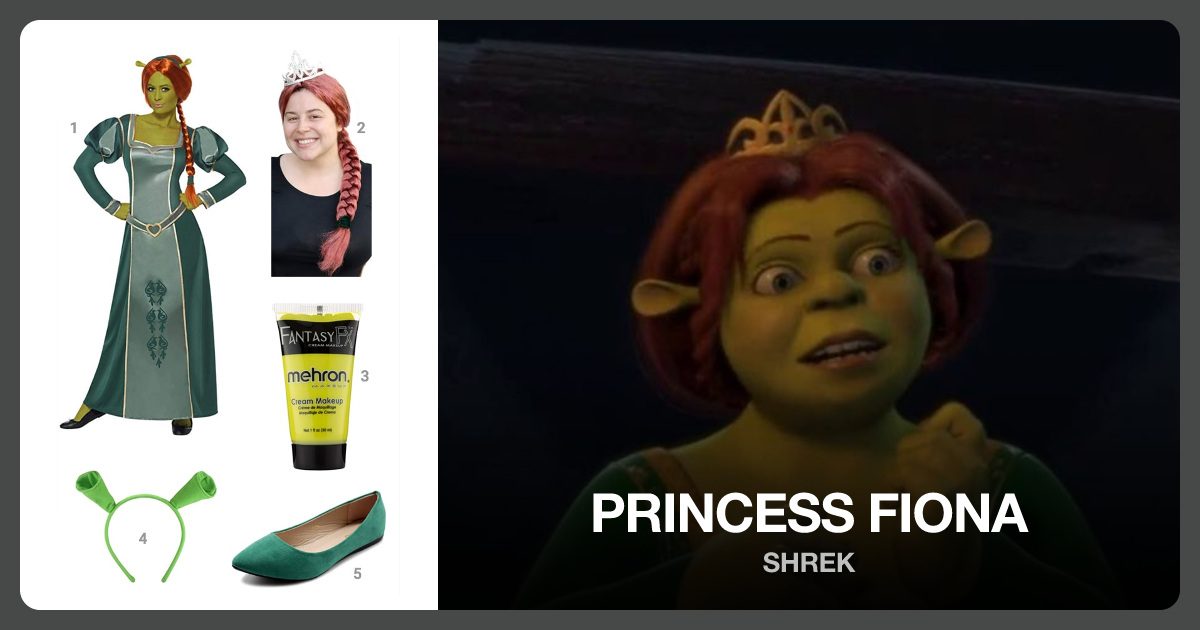 Princess Fiona costume outfit and accessories