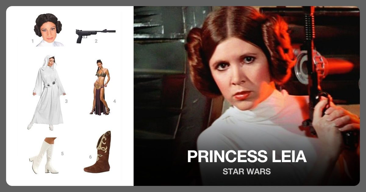Princess Leia costume outfit and accessories