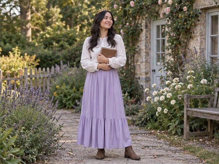 Garden princess in lavender separates