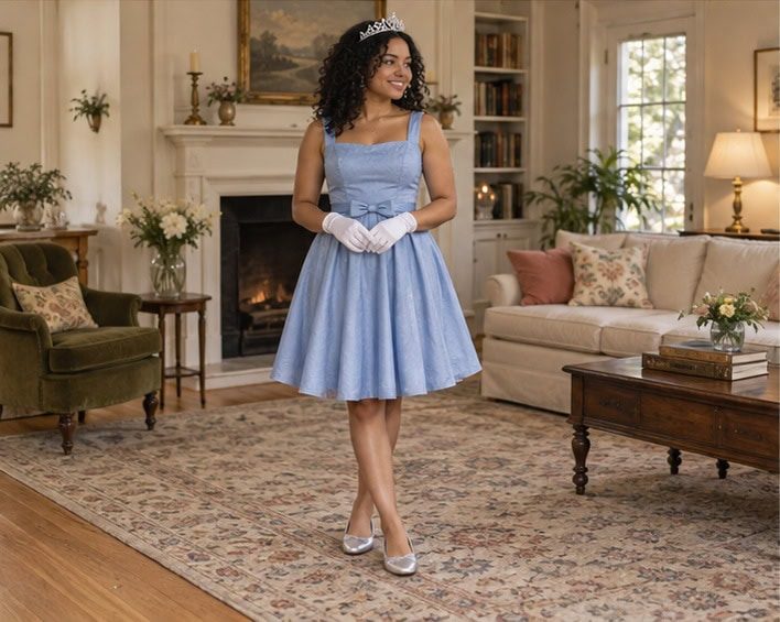 Blue ballroom princess
