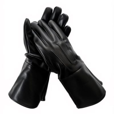Black Gauntlet Gloves