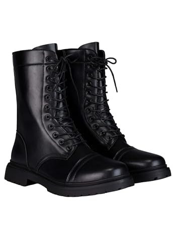 Black Lace-Up Costume Boots