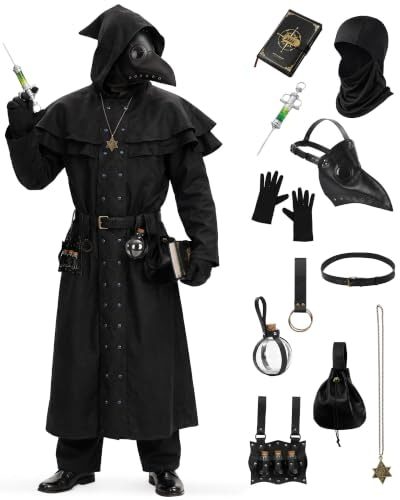 Black Robe and Mask Set