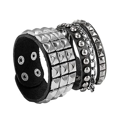 Black Studded Wristband