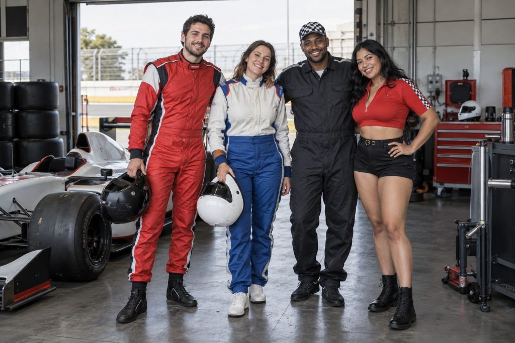 Race Car Driver costume group