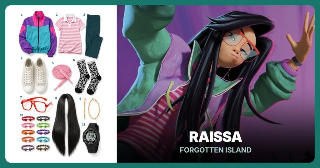 Raissa Costume outfit and accessories