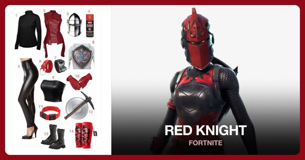 Black Pullover, Women’s Black Pullover, Medieval Renaissance Visor and Matte Fire Red Spray Paint beside Red Knight
